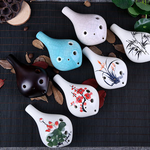 时之笛 span class=h>陶 /span>笛6孔初学用乐器演奏级学生入门六孔ac