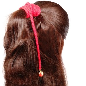 2条装中国风红头绳古风cos怀旧复古红发绳仙女红色长绳子 span class=