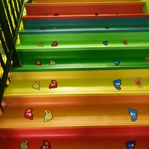 可爱小脚丫防水耐磨地贴 儿童浴室房幼儿园地板楼梯指路脚印贴纸