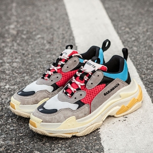 ins超火的鞋子gd网红同款拼色男士运动鞋复古情侣跑步鞋女老爹鞋