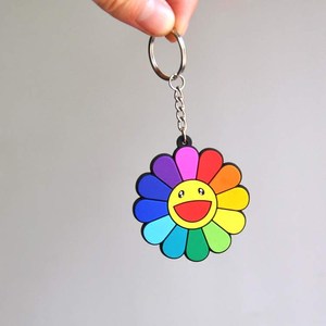 现货包邮 村上隆 太阳花笑脸 钥匙扣  span class=h>包包 /span> span