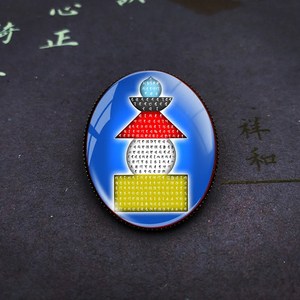 一切如来心秘密全身舍利宝箧印陀罗尼塔无垢净光陀罗尼塔胸针男女